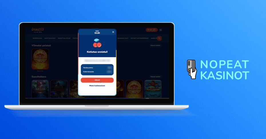 Buusti Kasino kotiutus